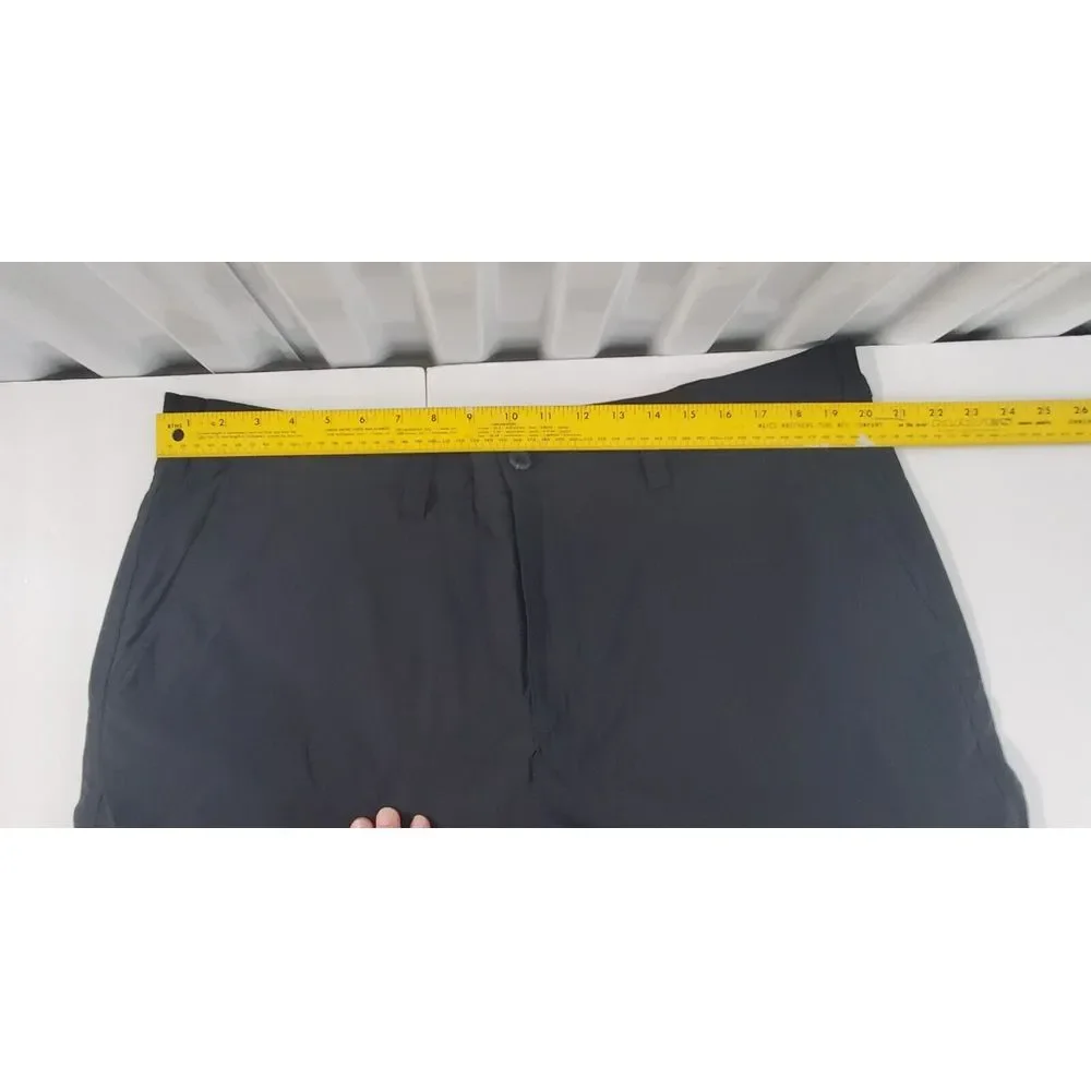 Eddie Bauer Shorts Mens 42 Black Travex Travel Stretch Hiking Trek Trail‎ Fish